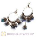 120 Pair Per Bag Multi Coloured Cheap Long Feather Earrings Wholesale