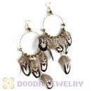 120 Pair Per Bag Multi Coloured Cheap Long Feather Earrings Wholesale