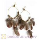 120 Pair Per Bag Multi Coloured Cheap Long Feather Earrings Wholesale