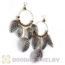 120 Pair Per Bag Multi Coloured Cheap Long Feather Earrings Wholesale