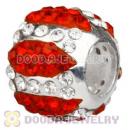 925 Sterling Silver European Charm Beads With Austrian Crystal Wholesale