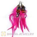 120 Pair Per Bag Multi Coloured Cheap Long Feather Earrings Wholesale