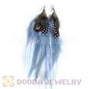 120 Pair Per Bag Multi Coloured Cheap Long Feather Earrings Wholesale