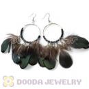 120 Pair Per Bag Multi Coloured Cheap Long Feather Earrings Wholesale