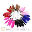 120 Pair Per Bag Multi Coloured Cheap Long Feather Earrings Wholesale