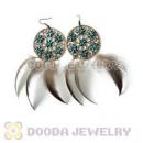 120 Pair Per Bag Multi Coloured Cheap Long Feather Earrings Wholesale