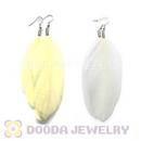 120 Pair Per Bag Multi Coloured Cheap Long Feather Earrings Wholesale