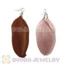 120 Pair Per Bag Multi Coloured Cheap Long Feather Earrings Wholesale