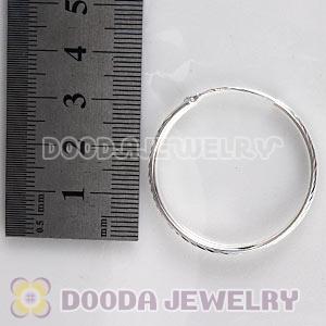 Dia 35mm Sterling Silver Hoop Earring European Beads Compatible