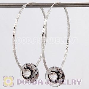 Dia 45mm Sterling Silver Hoop Earring European Beads Compatible