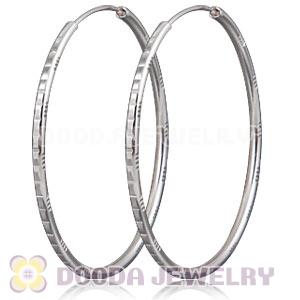 Dia 45mm Sterling Silver Hoop Earring European Beads Compatible