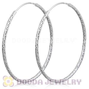 Dia 45mm Sterling Silver Hoop Earring European Beads Compatible