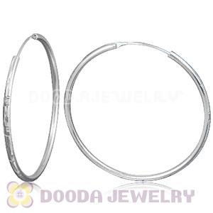 Dia 45mm Sterling Silver Hoop Earring European Beads Compatible