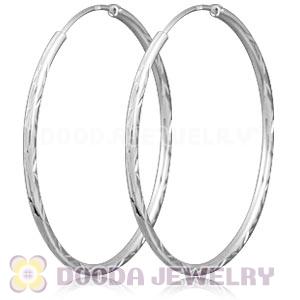 Dia 45mm Sterling Silver Hoop Earring European Beads Compatible