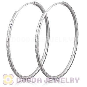 Dia 45mm Sterling Silver Hoop Earring European Beads Compatible