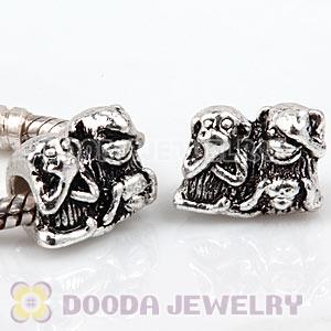 Charm Jewelry Silver Plated Monkey Family Charms Bead Wholesale 