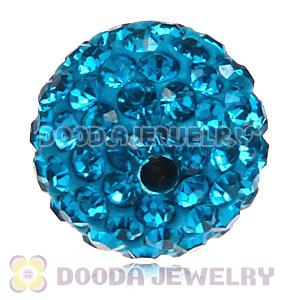 Cheap Price 12mm Handmade Pave Blue Crystal Beads Wholesale 
