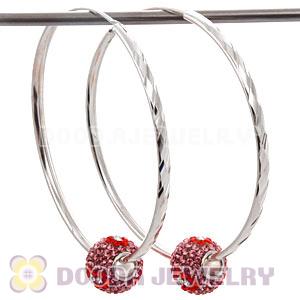 Dia 55mm Sterling Silver Hoop Earring European Beads Compatible
