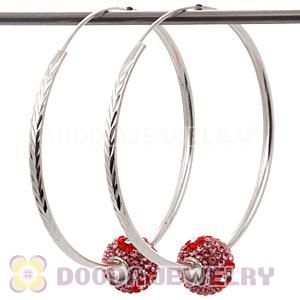 Dia 55mm Sterling Silver Hoop Earring European Beads Compatible