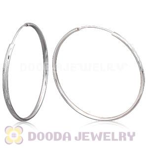Dia 55mm Sterling Silver Hoop Earring European Beads Compatible