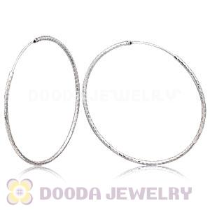 Dia 55mm Sterling Silver Hoop Earring European Beads Compatible