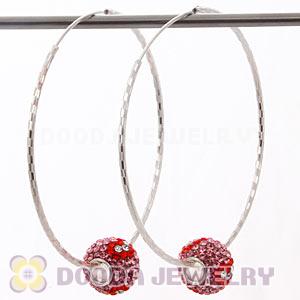 Dia 55mm Sterling Silver Hoop Earring European Beads Compatible