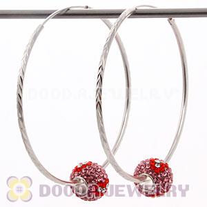 Dia 55mm Sterling Silver Hoop Earring European Beads Compatible