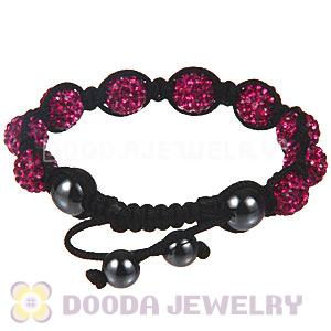 Wholesale On Sale Handmade Pave Fushia Crystal TresorBeads Bracelets