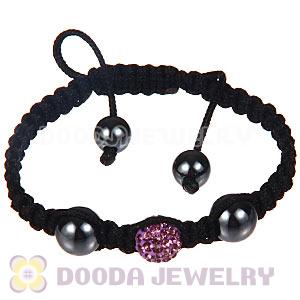 Wholesale On Sale Handmade Pave Crystal Macrame Bracelets