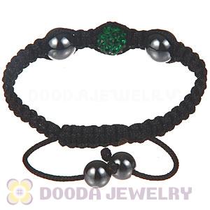 Wholesale On Sale Handmade Pave Blue Crystal Macrame Bracelets