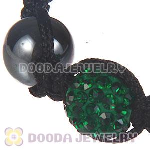 Wholesale On Sale Handmade Pave Blue Crystal Macrame Bracelets