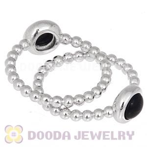 Platinum Plated Stackable Bubble Cabochon Pearl Ring Wholesale