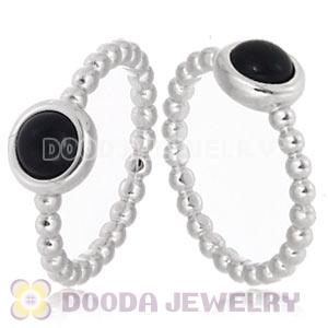 Platinum Plated Stackable Bubble Cabochon Pearl Ring Wholesale