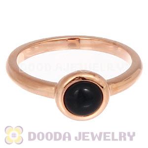 Rose Gold Plated Stackable Cabochon Pearl Ring Wholesale