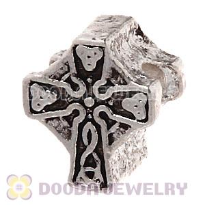 Wholesale Silver Plated European Celtic Cross Bead 