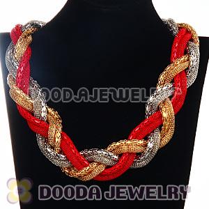 Fashion Rock Punk Chunky Braided Snake Chain Collar Necklaces 