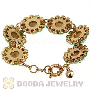 Cheap Green Crystal Cupcake Bubble Bracelet Wholesale