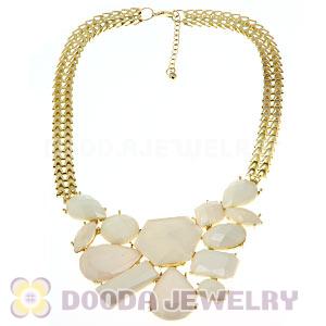 Chunky Chain Candy Resin Geometry Choker Bib Necklace Wholesale
