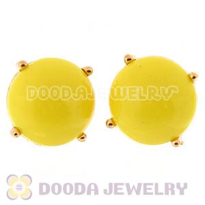2012 Fashion Gold Plated Yellow Bubble Stud Earrings Wholesale