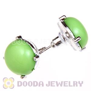 2012 Fashion Silver Plated Olivine Bubble Stud Earrings Wholesale