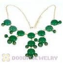 2012 New Fashion Dark Green Bubble Bib Statement Necklace Wholesale