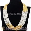 Punk Rock Multi Chains Chunky Choker Collar Necklaces Wholesale