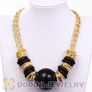 Ethnic Multilayer Gold Plated Chain Hoop Big Ball Choker DIY Necklace