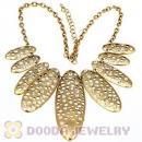 Gothic Vintage Tone Inlay Crystal Pendant Choker Necklaces Wholesale