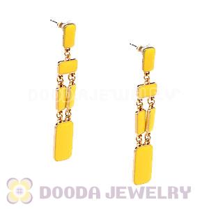 Fashion Yellow Park Guell Statement Drop Earrings Wholesale