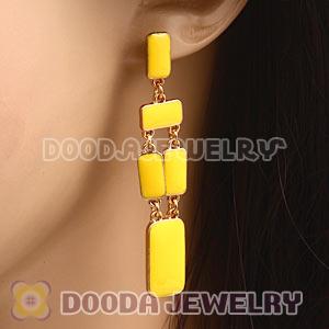 Fashion Yellow Park Guell Statement Drop Earrings Wholesale