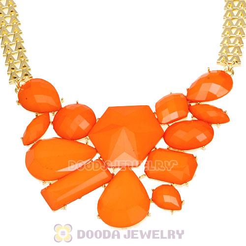 Chunky Chain Candy Resin Geometry Choker Bib Necklace Wholesale