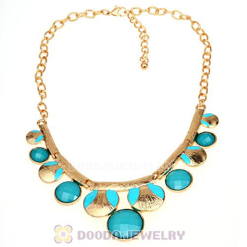 Gold Chain Resin Choker Bib Necklaces Wholesale