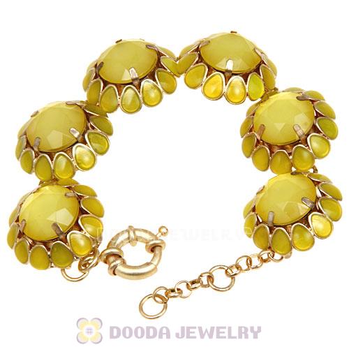 Yellow Crystal Cheap Cupcake Bubble Bracelet Wholesale