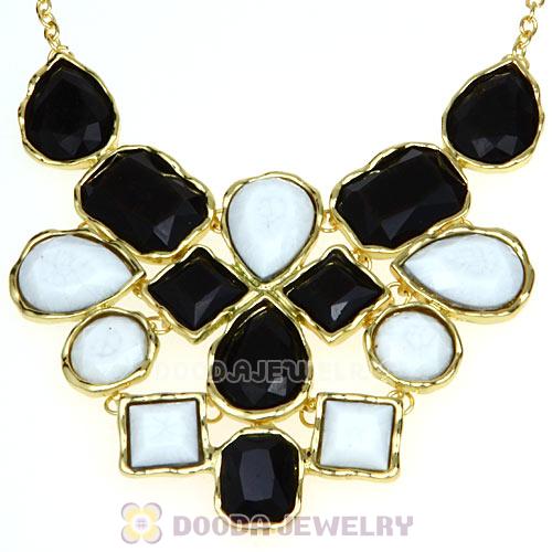 European Resin Turquoise Choker Bib Necklaces Wholesale